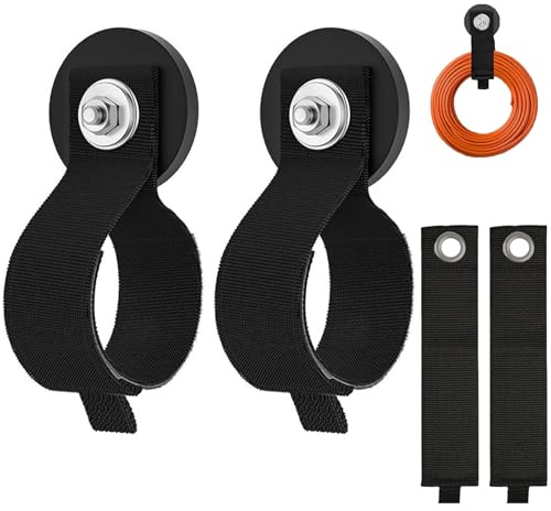 Jiaxitek 2 Pcs Magnetic Hooks, Heavy Duty 2.59 for Cruise & Kitchen | Strong magnet hooks for cruise, kitchen, garage, workshop. Tool organizer, cable storage, hanging essentials.