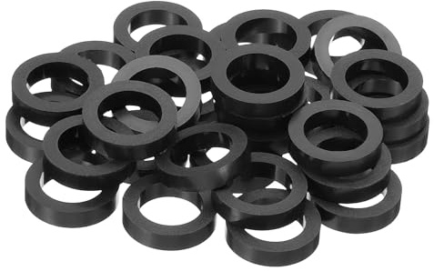 PATIKIL Rondelle in ABS Presa Elettrica M12, 30Pz 12,2mm ID, 18mm OD, 5mm L Senza Filettatura, Rondelle di Supporto Rotondo Spaziatori per Interruttori e Prese Hardware per Viti M12