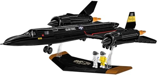 COBI Lockheed® SR-71® Blackbird®, Maßstab 1:48, 1424 Teile | Bedruckt (Pad Printed), Executive Edition: Cockpit zum Öffnen, Flammeneffekt, Sockel, Plakette, Teile aus der EU, ab 8+