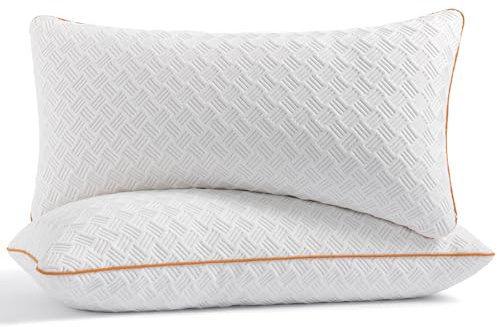 Twirest Kopfkissen 60 x 80 cm, Memory-Foam-Flocken, 2er Set