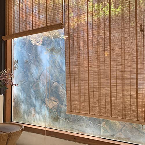 Bambusvorhang zum Aufrollen für Garten, Küche, Balkon, Innenbereich, Fenster und Türhaken, 170 x 280 cm