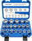 DAKCOS 19pcs 1/2' douille torx femelle XZN, douille 6 et 12 pans pour E10-E24, jeu de douilles multi-dents 8-32mm
