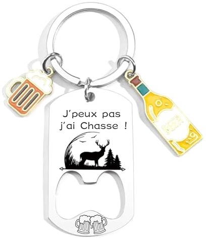 JRZDFXS Cadeau Fan de Basket Coach Porteclef Décapsuleur Original Porteclef Personnalisé pour Basket Chasseur Football Golfeur Motard Pêcheur Cycliste Rugby Cadeau
