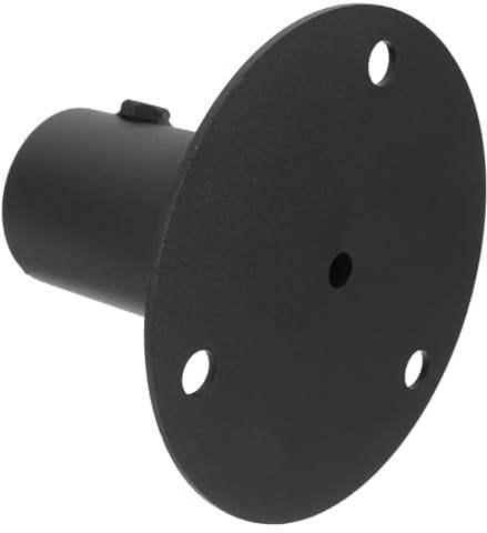 Vaguelly Heavy-duty Post Base Metal Flange for Fence and Mailbox Installation with Protective Coating and Easy Mounting Diameter