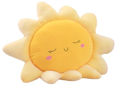 Beaupretty Coussin Soleil Peluche Oreiller Moelleux 15.75X15.75X3.94 in Coussin Décoratif pour Enfants Lit Canapé Voiture Maison 1 Pièce