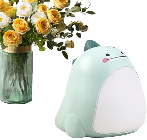 Lámpara Nocturna de Dinosaurio | Lámpara Nocturna Infantil de Dinosaurio para Niños,Luz de Noche con Sensor Táctil, Regulable y Recargable, Decoración para Habitación Infantil, Regalo Cumpleaños Niños