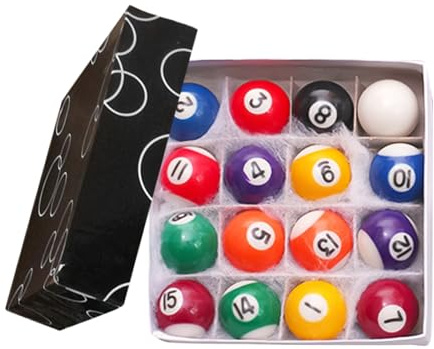 Bolas de Billar | Set de Mesa de Billar - Juguetes Educativos Portátiles para Niños con 16 Piezas para Mesa Interiores Y Exterior