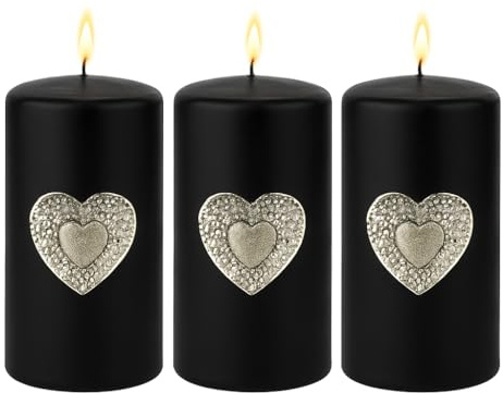 3-pack ljusstakar Caloge A 6 cm silver | Boho-vintage ljusstakar för adventsdekoration
