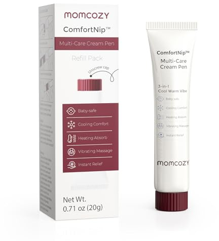 Momcozy ComfortNip Crema Pezones Lactancia, Repuesto para el Aplicador de Crema Pezon 3 en 1 Multifuncional, Nipple Cream de Lactancia con Ingredientes Botánicos (20g)