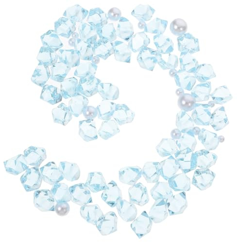 JOINPAYA Pierres Décoratives pour Aquarium 40g Gravier Bleu en Résine Transparente Cristaux de Quartz Colorés pour Aquarium d'eau Douce Décor Naturel Galets pour Aménagement Paysager