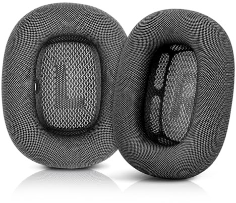 ELZO Ersättningskuddar för AirPods Max hörlurar, premium ersättningskuddar för AirPods Max, ersättning öronkuddar Over-Ear Headphones, svart