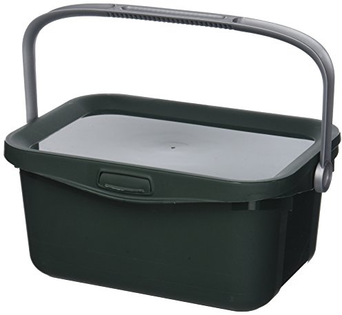 Curver 00363-208-00 Bio Box 25,7x17,7x11,3cm in Grün/Silber, Plastik, 25.7 x 17.7 x 11.3 cm