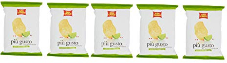 5X San Carlo Più Gusto Lime e Pepe Rosa Patatine Patatine Salate 50g