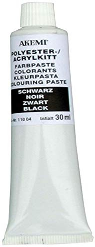 Akemi Farbpasten, 11263 schwarz, zum Einfärben von Marmorkitt Farbe, Farbkonzentrat, Kittfarbe einfärben und anpassen (schwarz)