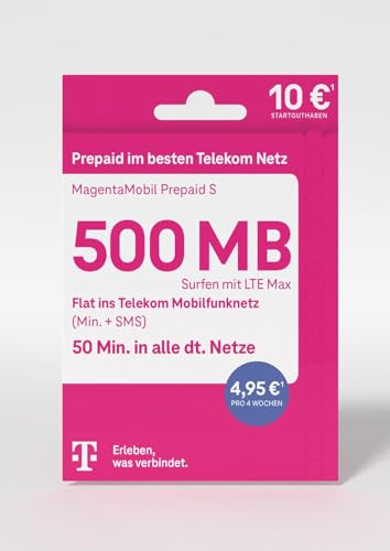 Telekom Magenta Mobil Prepaid S Prepaid-Karte ohne Vertragsbindung