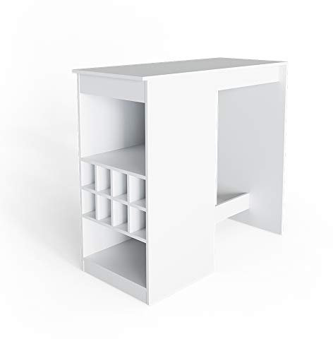 Vicco Bartisch Ross, Bartresen für Esszimmer, Weiß, 115 x 50 cm