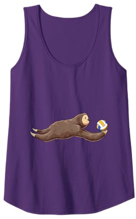 Lustiges Volleyball Faultier - Volleyball Beachvolleyball Tank Top