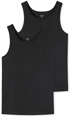 Uncover by Schiesser - Unterhemd/Tanktop - 2er Pack (L Schwarz)