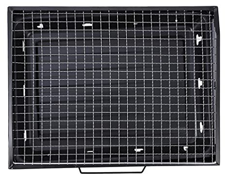 Happyyami 1stücke Camping Grill Tragbarer Holzkohlegrill Klappbar Für Outdoor Bbq Einfach Zu Bedienen Für Camping Und Reisen Effiziente Wärmeverteilung Für Leckere Grillgerichte