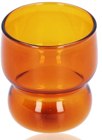 HERCHR 350ml Glastasse, Glaskaffeetassen Mit Hohem Borosilikatmaterial, Wiederverwendbare Glaskaffeetasse, Borosilikatglas Kaffeetassen Glas Kaffeeglas Teegläser Für Cappuccino, Tee, EIS, Milch, Bier
