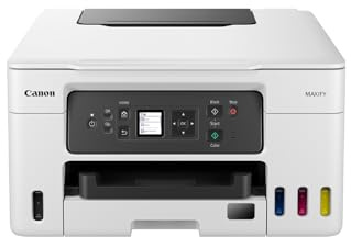 Canon MAXIFY GX3050 Printer for Home/Office Use - Colour Printers & Scanners 3-in-One Wireless | MegaTank Inkjet Printer, Copier & Scanner | WiFi, Ethernet & USB Connectivity A4 Printer