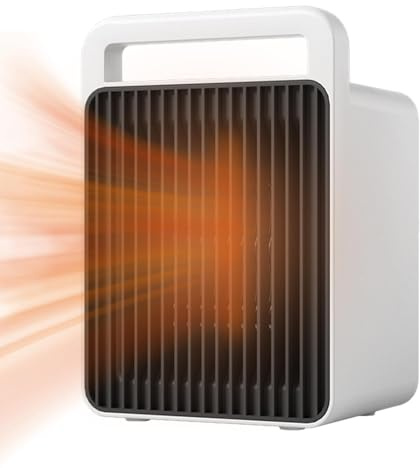 Radiadores portátiles para uso interior, pequeño radiador,Radiadores eléctricos Calefacción de escritorio - Radiadores de espacio, radiador portátil con ventilador de calefacción, chimenea de mesa con