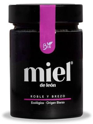 Miel d'abeille pur d'Espagne | Miel de Bruyère et de Chêne - 800gr - D'Abeille 100% Naturel et Biologique. Produit artisanal de récolte propre. Saveur intense - Arôme floral. Origine Espagne