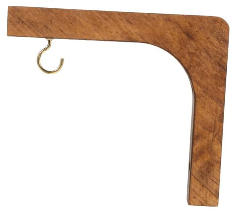 BESPORTBLE Hölzerner Pflanzenhaken Wandhalter Für Innen Und Außen Dekorativer Blumentopfhalter Aus Robustem Holz Wandregal Für Pflanze Laternen Und Deko