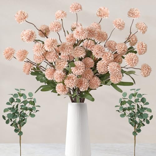 SOMYTING Kunstblumen 12 Stück Hortensienblüten Künstliche Pflanzen (Rosa) | Künstliche Pflanzen Blumen Deko Seidenblumen Hortensien Blumenarrangements Kernstück Hochzeit Blumenstrauß Garten Party Deco