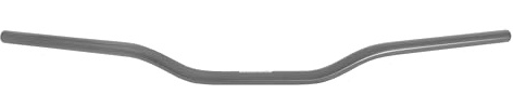 Guidon Accossato Silver pour FANTIC XE de 2024 à 2024 (CC 50), pli bas (67 mm), en aluminium, diamètre constant 22 mm
