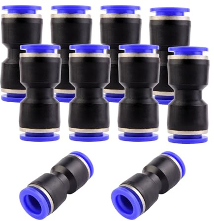 10 conectores neumáticos de 13 mm, conectores neumáticos, empuje de conexión rápida, neumáticos rectos de 13 mm, conexiones rápidas, herramientas neumáticas para conexión rápida de aire comprimido