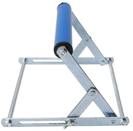 Adjustable Miter Saw Roller Stand, Stainless Steel Height Adjustable Multifunctional Support Frame for Table Saw Cutting Machine (Alloy Steel)