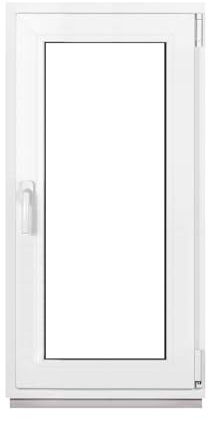 Framex Premium Kunststofffenster Breite x Höhe: (55 x 110 cm) | 7-Kammer-Profil | 80 mm Bautiefe | 50 mm 3-fach Verglasung | Dreh-Kipp | DIN Rechts