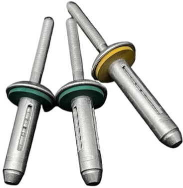 Blindnieten Großer Kopf， Blindnieten for faltbare Aluminiumkonstruktionen, 5,2 mm, 6,4, 7, Packung mit 10 oder 50 Stück(50pcs,5.2x22mm)