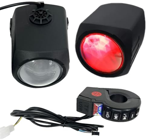 Stereo Per Moto – Altoparlanti Impermeabili E Kit Amplificatore Montati Sul Manubrio, Audio Hi‑Fi Per Moto Di Lunga Durata | Audio Resistente Alle Intemperie Da 12 V Per Scooter, Bicic