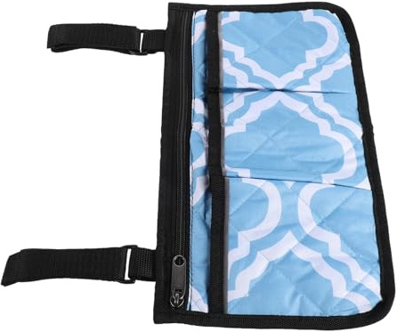 TOPPERFUN Pochette Latérale pour Fauteuil Roulant Rangement Suspendu Multi Poches pour Courses et Effets Personnels Sangle Antidérapante