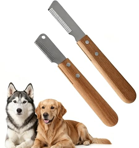 Qaestuan 2 PCS Trimmmesser für Hunde con Dientes Finos y Medianos