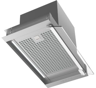 Cata Corona X 60 Campana extractora integrada 60 cm con panel electrónico, temporizador, 4 niveles de extracción, motor BT5, iluminación LED, filtros lavables, clase energética A, Acero inoxidable