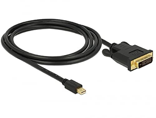 DeLOCK 83989 2m Mini DisplayPort DVI-D Nero cavo e adattatore video