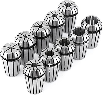 10-teiliges Set Er20-Spannzangenset aus Federstahl, Er20-Spannzangenset, Er20-Spannzangenset, Er20-Spannzangenset für CNC-Werkstückhalterung, Gravur, Fräsen, Drehmaschine, 3 Mm,