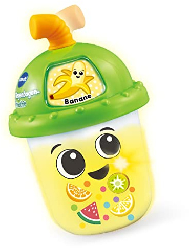 VTech Baby - Babys Regenbogen-Smoothie – Lustiger Rassel-Smoothiebecher mit Lerninhalten zu Farben, Früchten sowie Ursache und Wirkung – Für Kinder von 6-36 Monaten