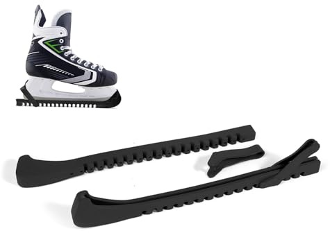Schlittschuhkufenschoner, elastische Klingenabdeckung mit Federung für Eishockey und Eiskunstlauf Erwachsene
