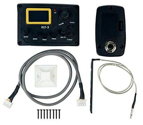 4-Band-EQ-Equalizer Akustikgitarren-Bass-EQ-Vorverstärker Mit Digital-Tuner-Gitarren-Tonabnehmer