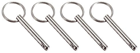 METALLIXITY Schnell Freigabe Pins (6mmx45mm) 4Stk Kohlenstoff Stahl Ziehen Pin - für Schiffbau Schiffsausrüstungen Boot Oben