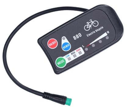 Tbest Kt-880 Display, Affichage LCD De Vélo Électrique,Vélo Électrique pour Kt-Led880 Affichage E-Bike 36V 48V Affichage Compteur E-Bike Modification Accessoires