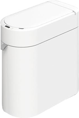 KHZKHC Poubelle Intelligente Domestique 17 L avec Couvercle, Petite Poubelle Mince avec Capteur De Mouvement sans Contact, Emballage/Changement Automatique Sacs, Ouverture du Capteur, pour Chambre