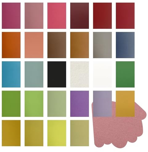 ASENME Papel de colores A5, 56 Unidades – colores variados de 250 gramos Cartulinas texturizadas (A5 / 56 Unidades, Todos)