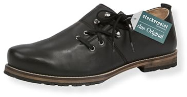 Stockerpoint Men's Edwin Haferl Shoes, Black Nappa, 10.5 Men