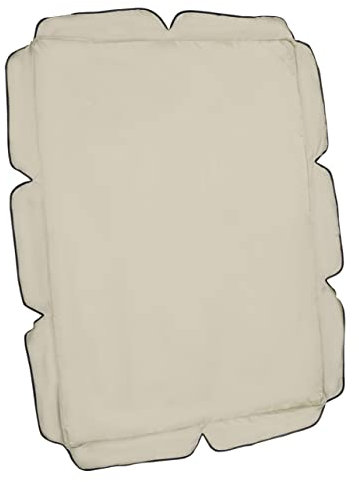 HANABASS wasserdichte Abdeckung Für Gartenschaukel Schaukel-Abdeckung Mit Wellenrand Gummiband Zur Befestigung Wetterfeste Schaukelabdeckung Beige