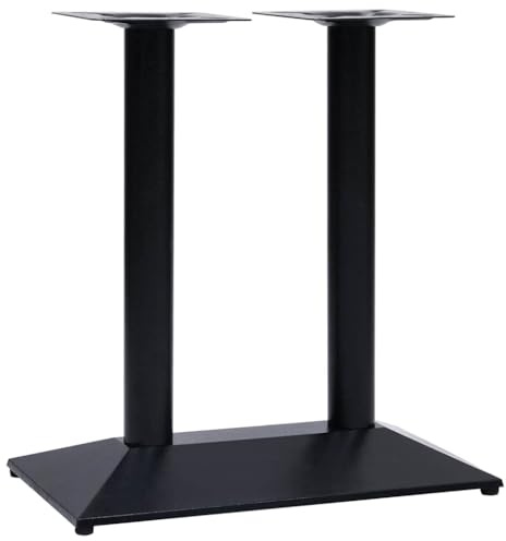 vidaXL Bistrotisch-Gestell Schwarz 70x40x72 cm Gusseisen, Tischgestell, Tischfuß, Bistrotisch Bein, Tischgestelle, Tischfüße, Bistrotisch Beine